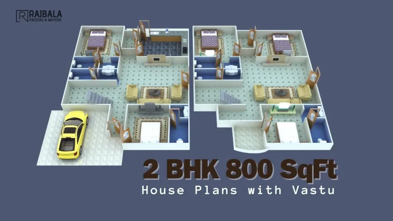 2 BHK 800 SqFt House Plans