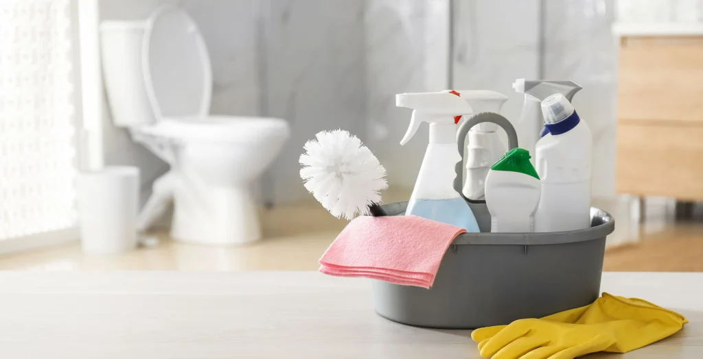 bathroom cleaning