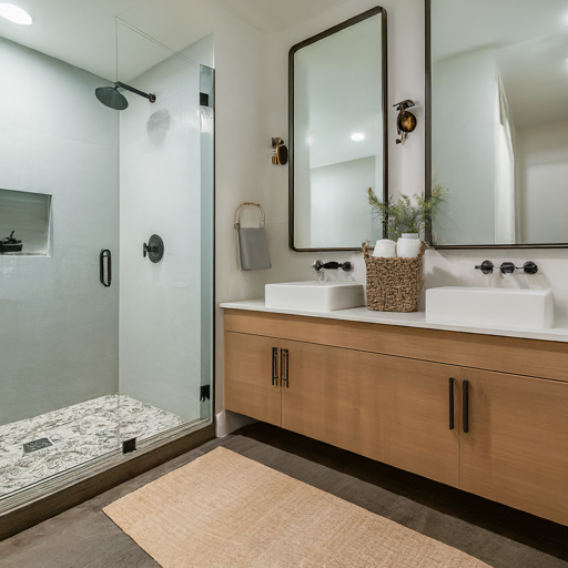 organizing bathroom when moving into a new house
