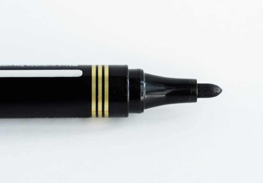 black marker
