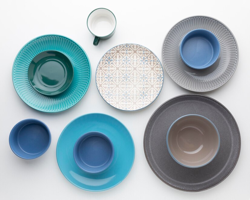 plates and bowls - moving kitchen