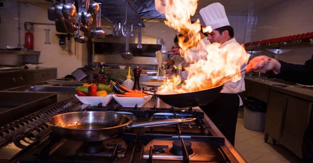 chef cooking food