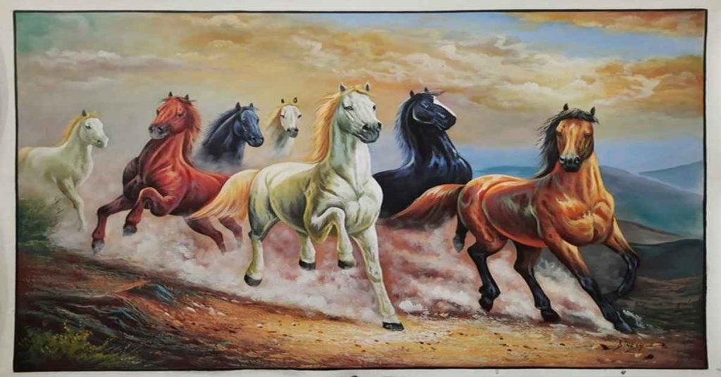 7 running horse