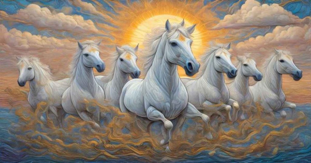 seven running horse